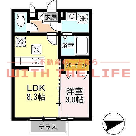 メゾンドルーラルⅡ【キャッシュバック対象物件】の間取り