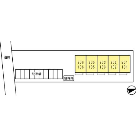 メゾンドルーラルⅡ【キャッシュバック対象物件】の区画図