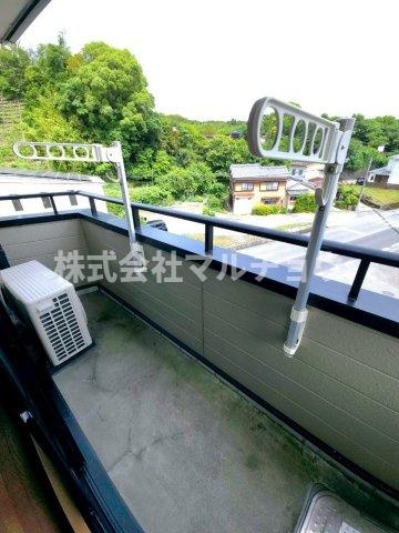 ハイツゆずのバルコニー|バルコニー付きです