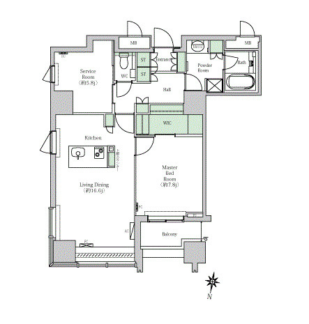 プライムメゾン大通公園の間取り