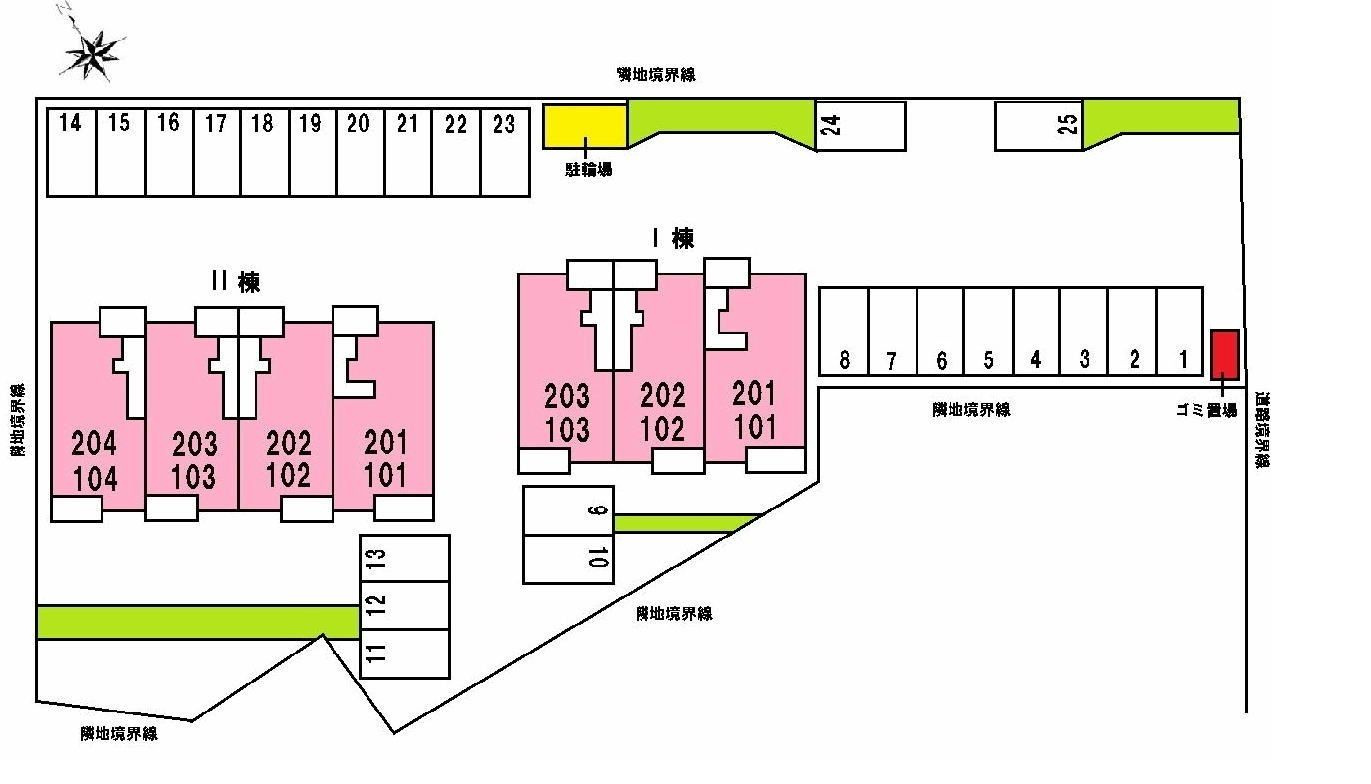 サン アベニュー Ⅰの区画図