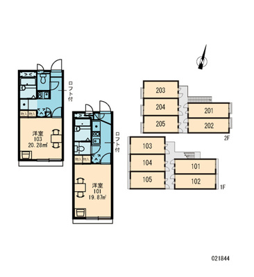 【区画図】 | レオパレスＧｅｍｉｎｉ 