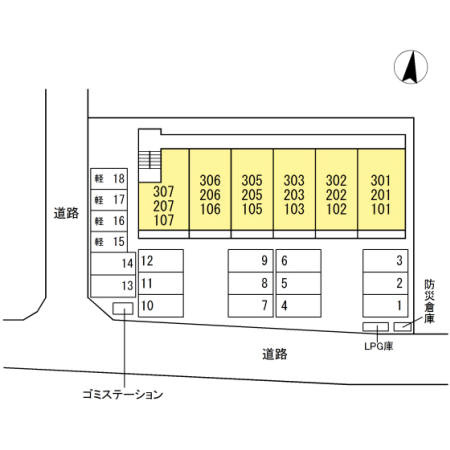 サニーヒル の区画図