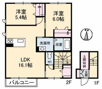 【間取り】 | シャーメゾン中津原