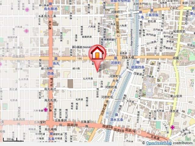御幸町ハイツの地図