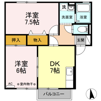 【間取り】 | アサケ・ハイムA