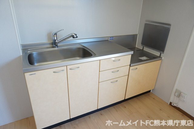 熊本市南区田迎５丁目のアパートのキッチン