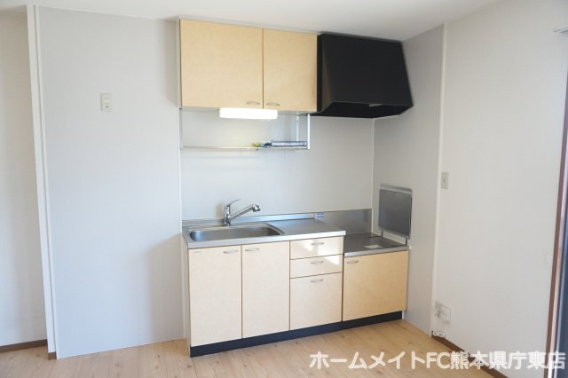 熊本市南区田迎５丁目のアパートのキッチン