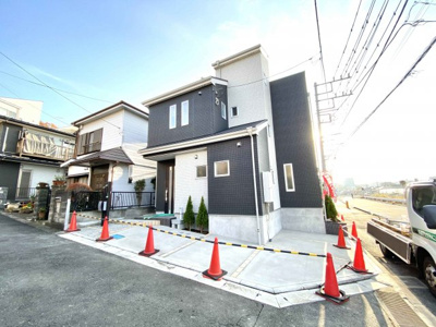 【外観】 | 新発売【売主】MLH新築分譲　円行　1棟 | 外構完成しました！