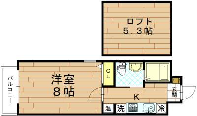 J＆N三条神宮前（旧ショナボール三条神宮前）の間取り
