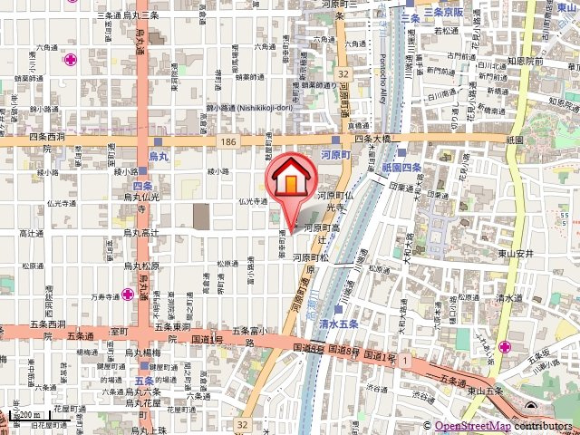 ライブ寺町通の地図