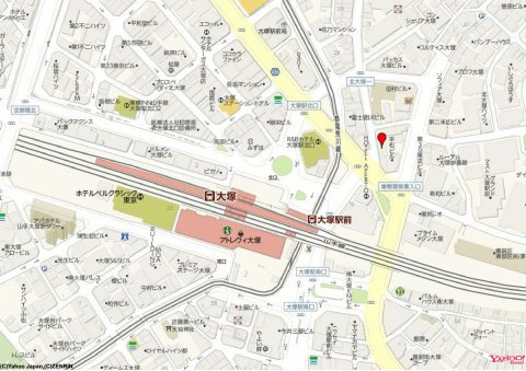 豊島区北大塚１丁目の事務所の地図