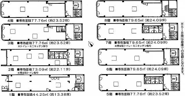 ライジングビル日本橋の間取り
