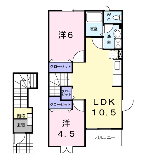 ラフィーネの間取り