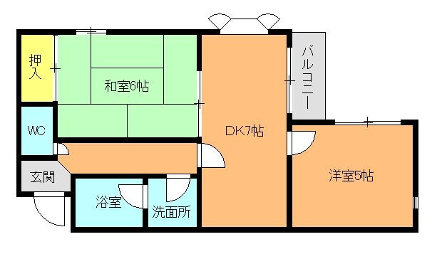 アッシュコート明石の間取り