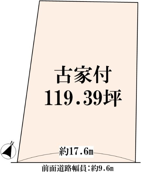近江八幡市馬淵町　売土地の土地図