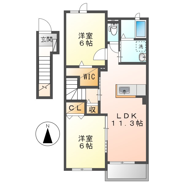 アルタBの間取り