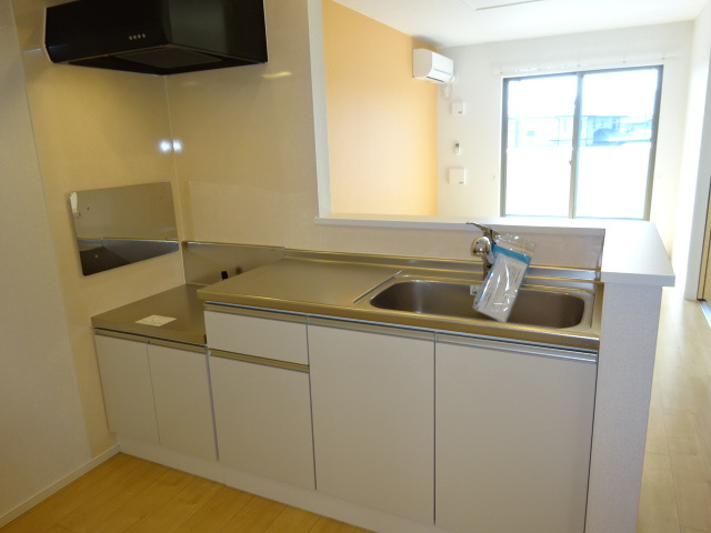 アルタBのキッチン|ガスコンロ設置可