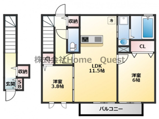【間取り】 | セピアコート八尾北本町