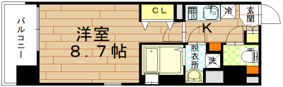 アスヴェル京都三条通の間取り
