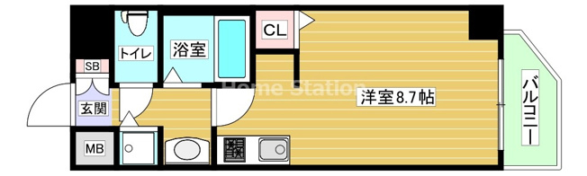 【間取り】 | レジデンス福島Ⅱ