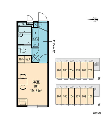 【区画図】 | レオパレスフルール