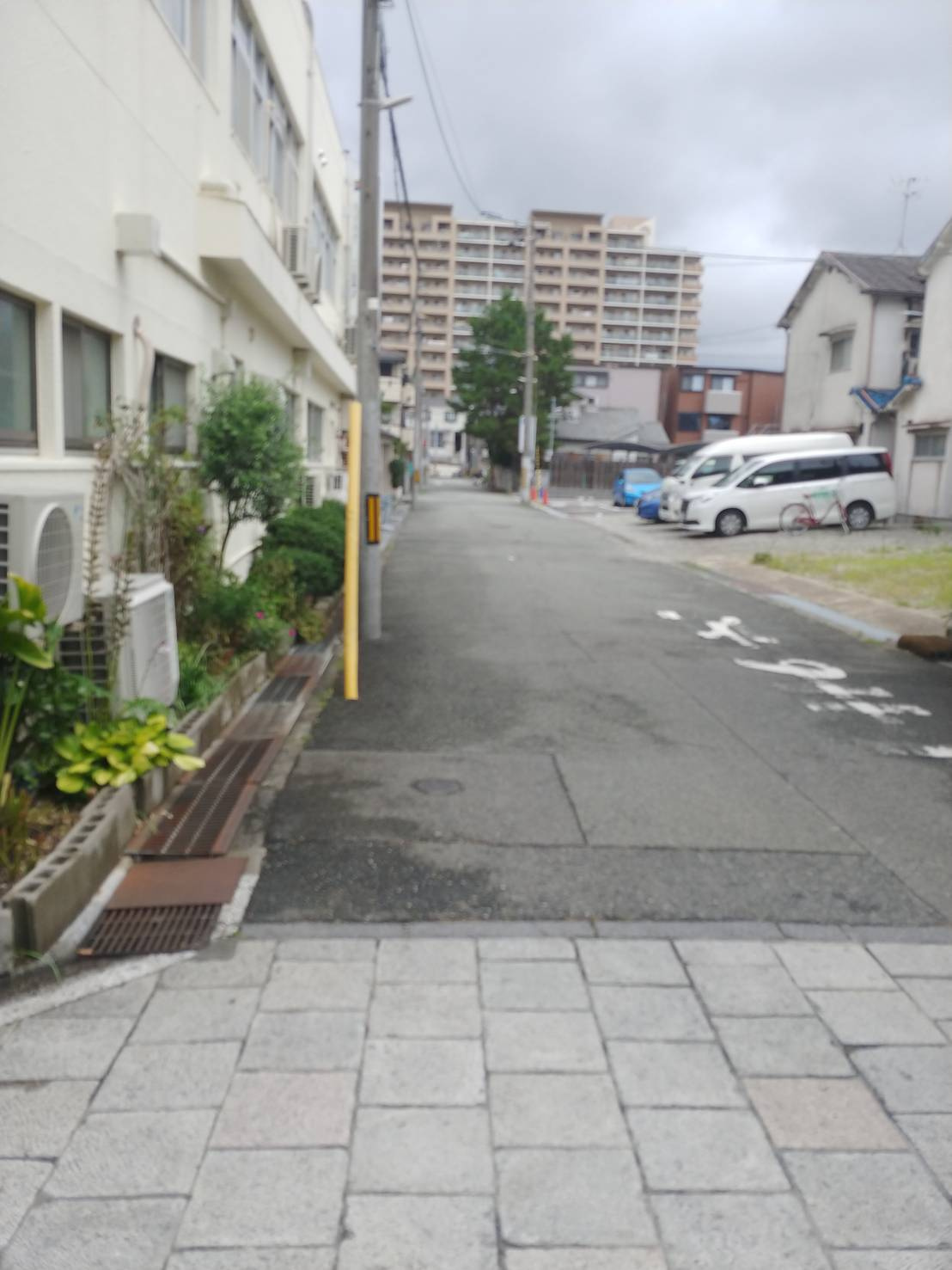 上坂部3丁目貸土地の周辺|前面道路　北向き
