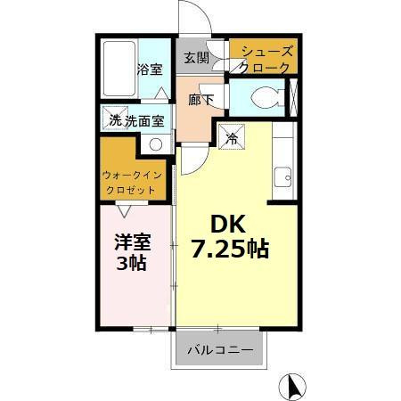 【間取り】 | セジュールアラコ A