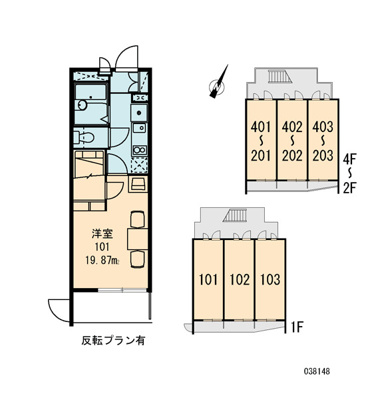 【区画図】 | レオパレス都賀川 