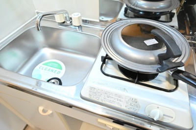 【キッチン】 | アミューズ鷺宮 | 1口ガスコンロ