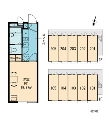 【区画図】 | レオパレス野崎通Ａ