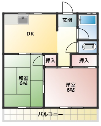 第二南方マンションの間取り