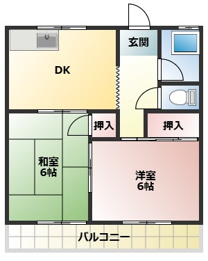 【間取り】 | 第二南方マンション