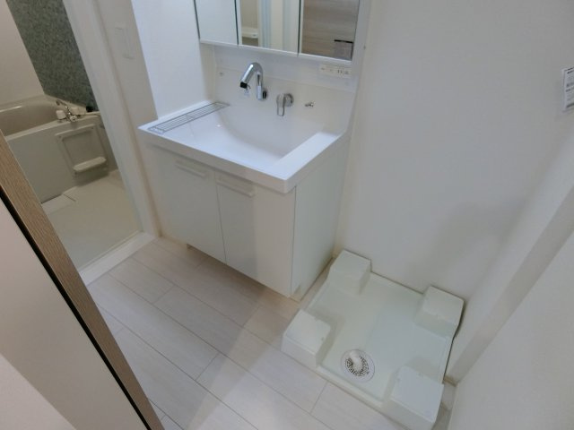 ヴィラボヌールの独立洗面台