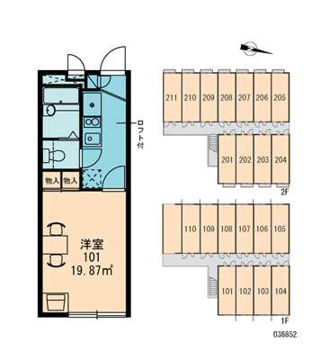 【区画図】 | レオパレス高麓台 