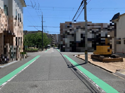 【前面道路含む現地写真】 | PLAISIR甲子園町　売土地 | 北側から