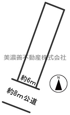 ５４９９５　岐阜市日野西土地の区画図