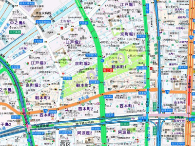 【地図】 | B-PROUD江戸堀