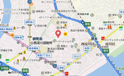 【地図】 | メルベーユ西淀