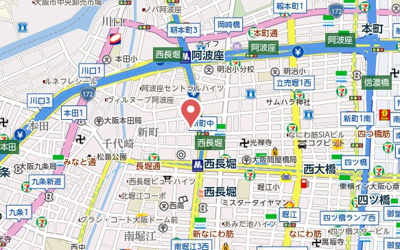 【地図】 | フリックコート西長堀