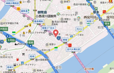 【地図】 | グレイスレジデンス大阪WEST