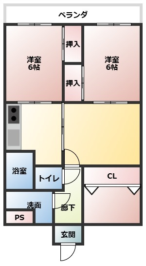 【間取り】 | ロイヤルメゾンⅡ
