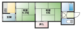 【間取り】 | 村田大庭町連棟平屋