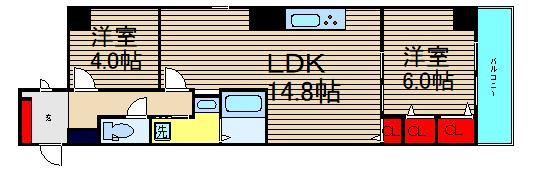 松屋レジデンスの間取り