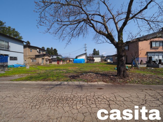 【外観】 | 【建築条件なし】大曲東小学校まで約800m 南向き間口16.2m約80坪の住宅用地 大仙市大曲荒町