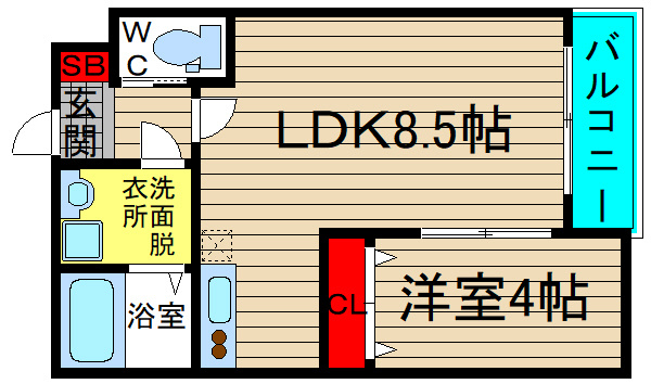 H-maison泉尾の間取り