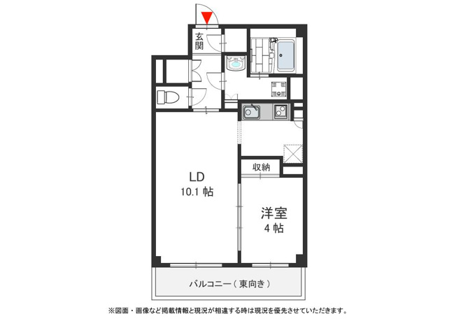 【間取り】 | ロイヤルエフメゾン | この間取の反転です。