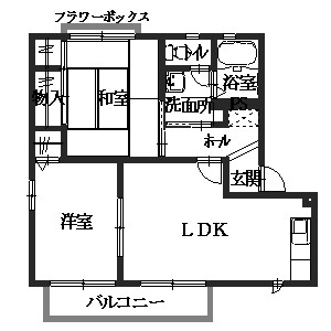 【間取り】 | シャルムローズＡ