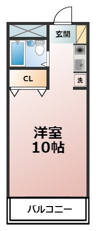 コーポ論地　No.2の間取り