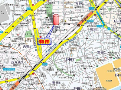 【地図】 | レジュールアッシュ福島キューズ